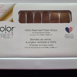 Color Street nails Bronze Age nail polish strips still sealed